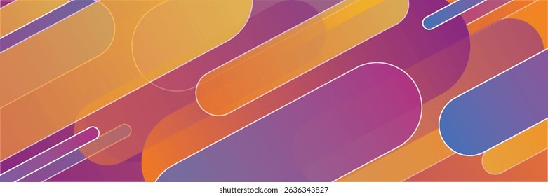 3D colorful abstract background overlap layer on bright space with rounded lines effect decoration. Modern graphic design element cutout style concept