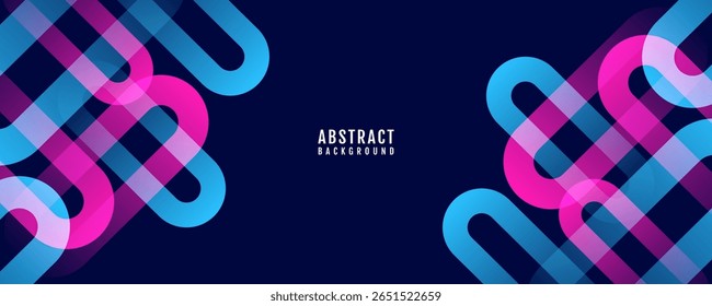 3D colorful abstract background overlap layer on bright space with rounded lines effect decoration. Modern graphic design element cutout style concept for web banner, flyer, card, or brochure cover