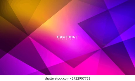 3D colorful abstract background overlap layer on dark space with polygon effect decoration. Modern graphic design element cutout style concept for web banner, art, flyer, card, or brochure cover