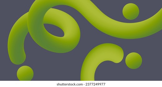 3D colorful arches. Liquid geometric shapes. Abstract vector design elements. suitable for web banner and walpaper design.