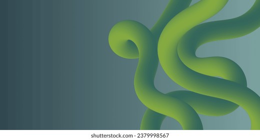 3D colorful arches. Liquid geometric shapes. Abstract vector design elements. suitable for web banner and walpaper design.