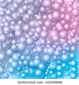 3d Colorful Bubbles Vector Background