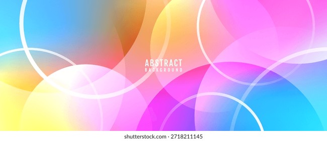 3D colorful circles abstract background overlap layer on bright space with cutout effect decoration. Modern graphic design element minimalist style concept for web, art, flyer, card, or brochure cover 3D colorful circles abstract background overlap layer on bright space with cutout effect decoration. Modern graphic design element minimalist style concept for web, art, flyer, card, or brochure cover