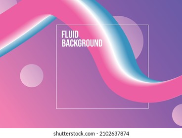 3d Colorful Dynamic Fluid Wave Abstract Background, Trendy Summer Fluid Gradient Background, Colorful Abstract Liquid 3d Shapes. Futuristic Design Wallpaper For Banner, Poster, Cover, Flyer