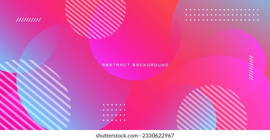 3D colorful geometric abstract background overlap layer on bright space with circle shapes decoration. Modern graphic design element dynamic style concept for banner, flyer, card, cover, or brochure