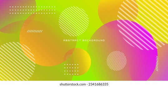 3D colorful geometric abstract background overlap layer on bright space with circle shapes decoration. Modern graphic design element dynamic style concept for banner, flyer, card, cover, or brochure