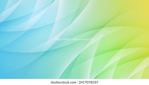 El fondo abstracto geométrico 3D colorido se solapa sobre un espacio luminoso con la decoración de las olas. Diseño gráfico moderno minimalista concepto de corte de elementos para banner, volante, tarjeta o portada