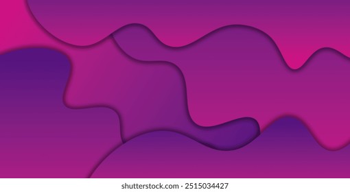 Fondo geométrico colorido 3D. Diseño de fondo de color líquido. Composición de Formas fluidas. Fondo abstracto de la onda púrpura y rosa. 