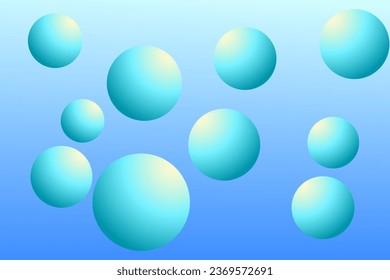 3d colorful gradient bubble abstract background.