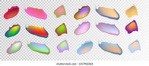 3d colorful paint strokes