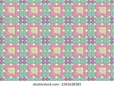 3d colorful seamless pattern background