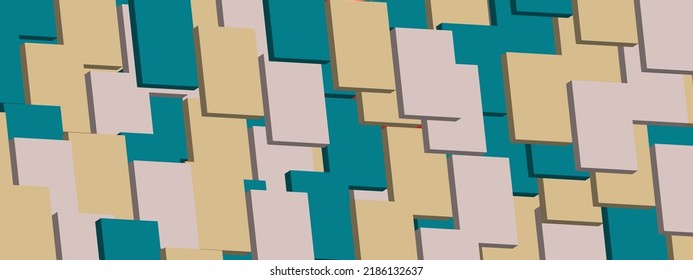 3d colorful square icon background.For Set of blank colorful square buttons for website or app. 