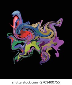 3D, colorido, transparente, fondo abstracto
