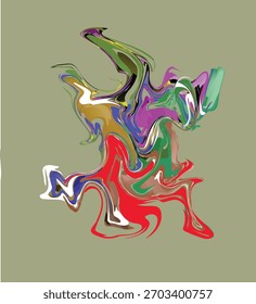 3D, colorful, transparent, abstract background

