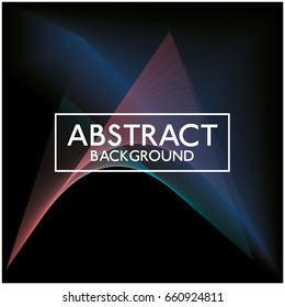 3D Colorful Wave Background. Dynamic Flux Effect. Abstract Vector Illustration. Design Template. Modern Pattern.