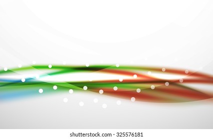 3d colorful wave line, abstract background with light and shadow effects. Wavy pattern, layout