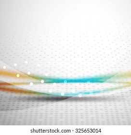 3d línea de onda colorida, fondo abstracto con efectos de luz y sombra. Patrón ondulado, disposición