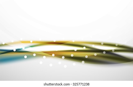 3d colorful wave line, abstract background with light and shadow effects. Wavy pattern, layout