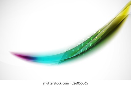 3d colorful wave line, abstract background with light and shadow effects. Wavy pattern, layout