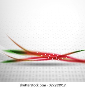 3d colorful wave line, abstract background with light and shadow effects. Wavy pattern, layout