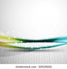 3d colorful wave line, abstract background with light and shadow effects. Wavy pattern, layout