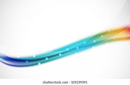 3d colorful wave line, abstract background with light and shadow effects. Wavy pattern, layout