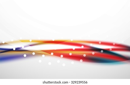 3d colorful wave line, abstract background with light and shadow effects. Wavy pattern, layout