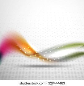 3d colorful wave line, abstract background with light and shadow effects. Wavy pattern, layout