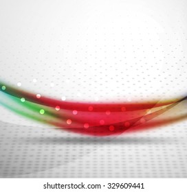 3d colorful wave line, abstract background with light and shadow effects. Wavy pattern, layout