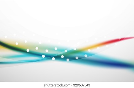 3d colorful wave line, abstract background with light and shadow effects. Wavy pattern, layout