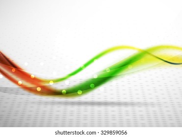 3d colorful wave line, abstract background with light and shadow effects. Wavy pattern, layout