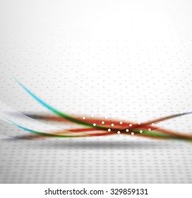 3d colorful wave line, abstract background with light and shadow effects. Wavy pattern, layout