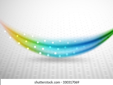 3d colorful wave line, abstract background with light and shadow effects. Wavy pattern, layout