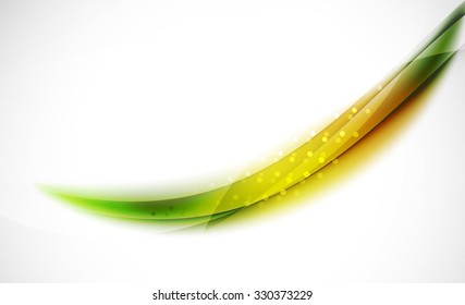 Linha de onda colorida 3d, plano de fundo abstrato com efeitos de luz e sombra. Padrão ondulado, layout