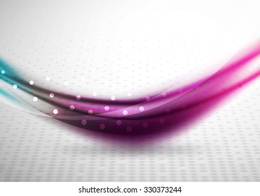 3d colorful wave line, abstract background with light and shadow effects. Wavy pattern, layout