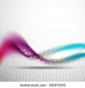 3d colorful wave line, abstract background with light and shadow effects. Wavy pattern, layout