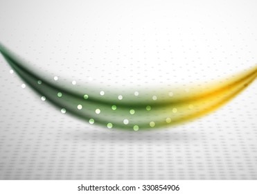 3d línea de onda colorida, fondo abstracto con efectos de luz y sombra. Patrón ondulado, disposición