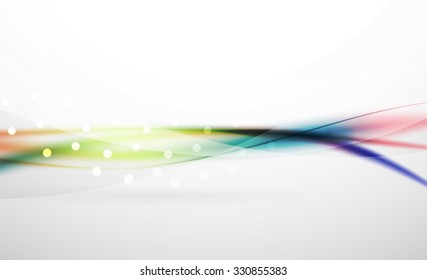 3d colorful wave line, abstract background with light and shadow effects. Wavy pattern, layout