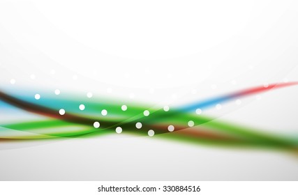 3d línea de onda colorida, fondo abstracto con efectos de luz y sombra. Patrón ondulado, disposición