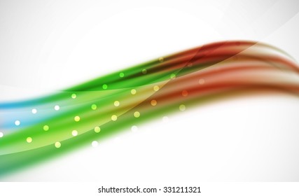 3d colorful wave line, abstract background with light and shadow effects. Wavy pattern, layout