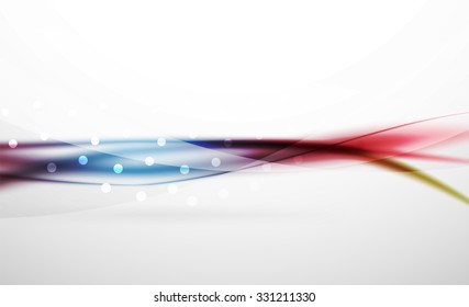 3d colorful wave line, abstract background with light and shadow effects. Wavy pattern, layout