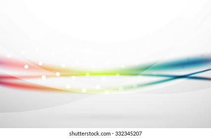 3D bunter Wellenlinie, abstrakter Hintergrund mit Licht- und Schatteneffekten. Wavy-Muster, Layout