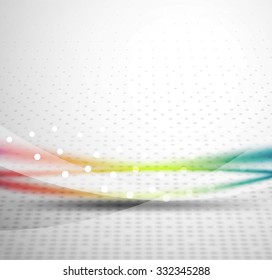 3d colorful wave line, abstract background with light and shadow effects. Wavy pattern, layout