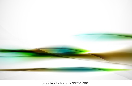 3d colorful wave line, abstract background with light and shadow effects. Wavy pattern, layout