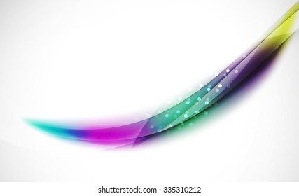 3d colorful wave line, abstract background with light and shadow effects. Wavy pattern, layout