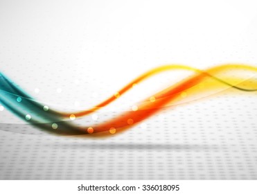 3d colorful wave line, abstract background with light and shadow effects. Wavy pattern, layout