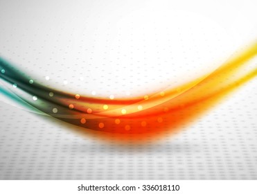 3d colorful wave line, abstract background with light and shadow effects. Wavy pattern, layout