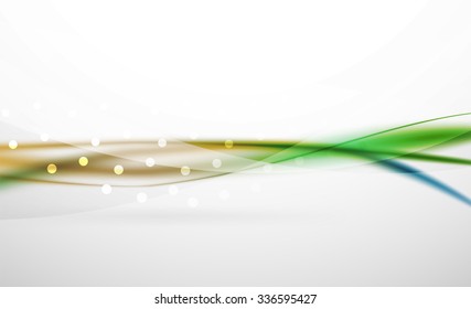 3d línea de onda colorida, fondo abstracto con efectos de luz y sombra. Patrón ondulado, disposición