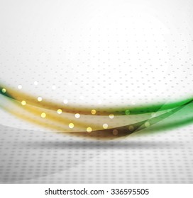 3d línea de onda colorida, fondo abstracto con efectos de luz y sombra. Patrón ondulado, disposición