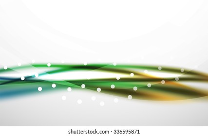 3d colorful wave line, abstract background with light and shadow effects. Wavy pattern, layout